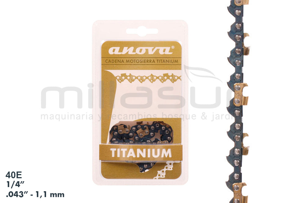 CADENA ANOVA TITANIUM 1/4" - .043" - 40 E