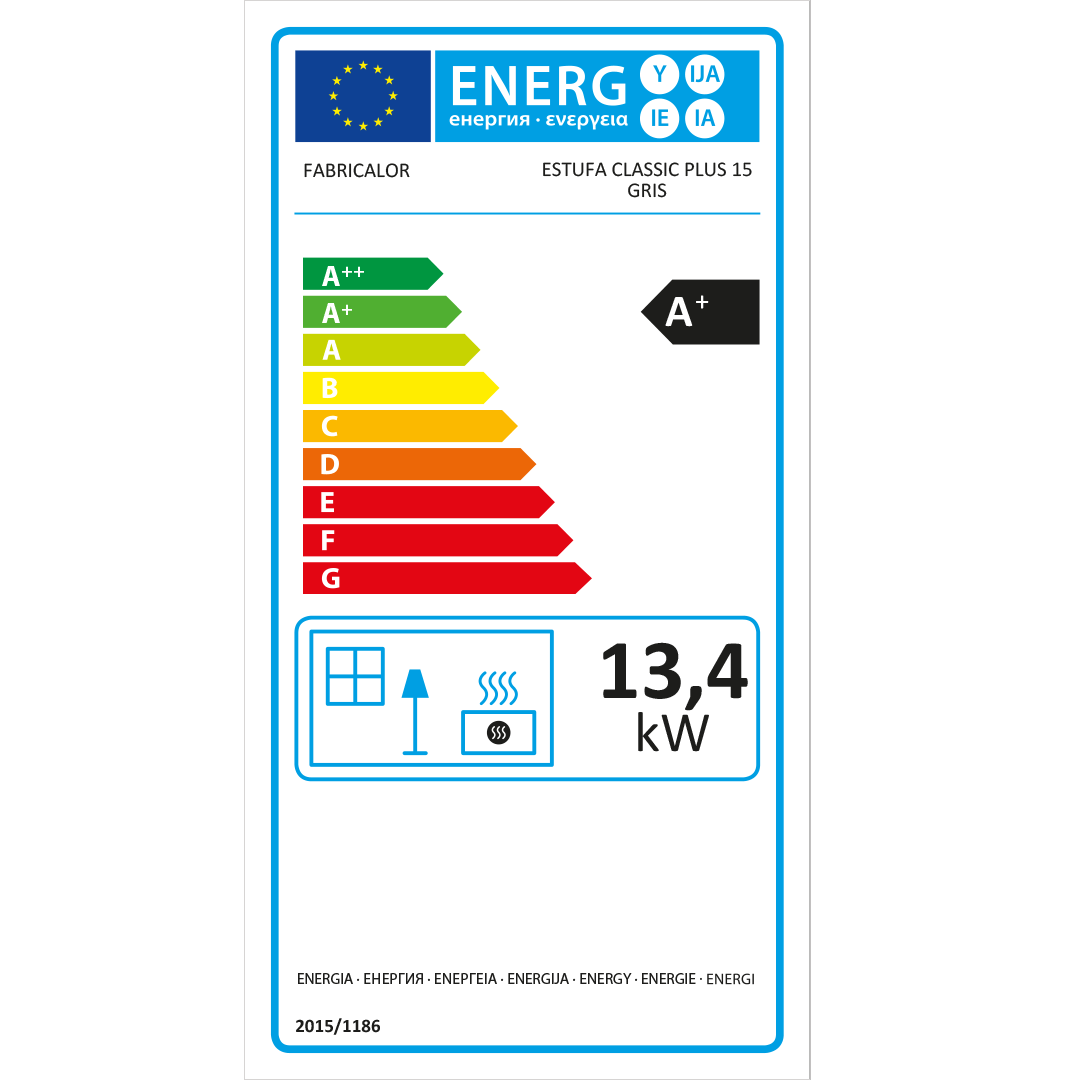 Estufa de pellet Fabricalor Élite Plus 15