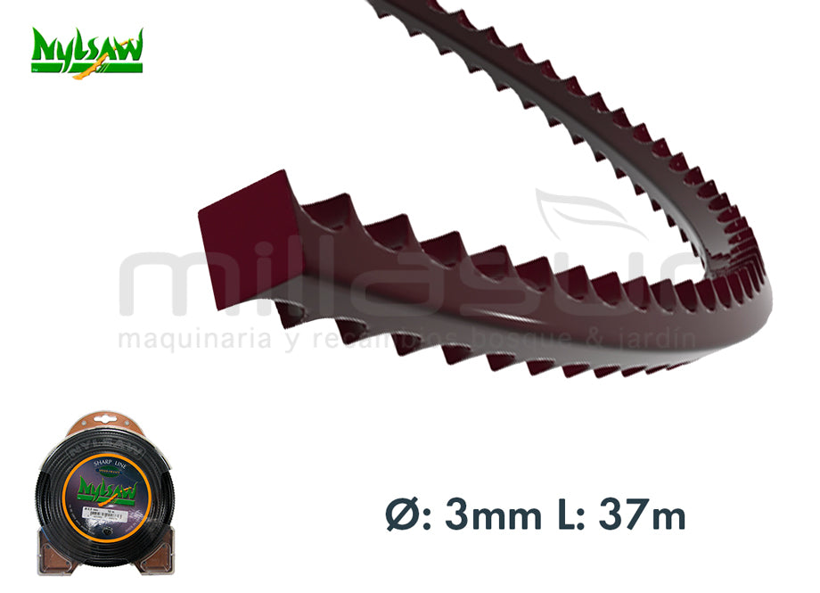 NYLON "DIENTE TIBURON" 3.00 x 37 m.