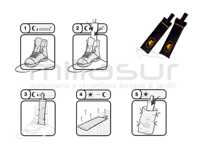 ABSORBENTE HUMEDAD INTERIOR BOTAS SEKKOS