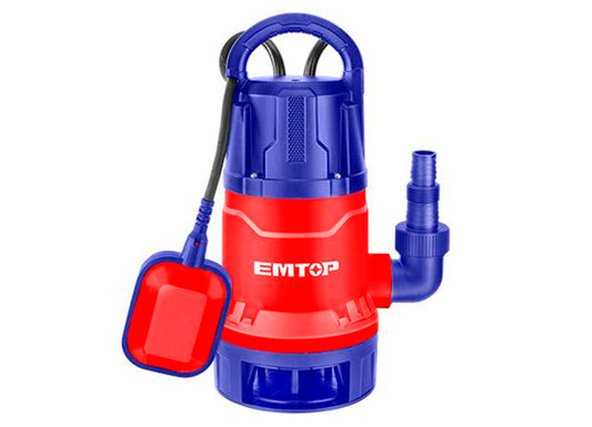 BOMBA ELECTRICA 1" SUMERGIBLE AGUAS SUCIAS 750W FIBRA EMTOP