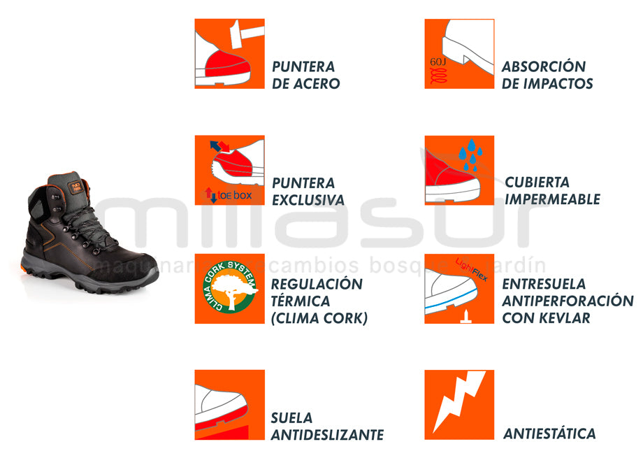 BOTA HILLARY APOLLO - TALLA 36 ( ESPECIAL JARDINERÍA)