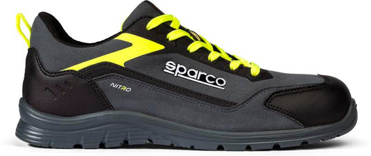 Calzado de seguridad deportivo Sparco Elfyn S3S – Negro / Naranja flúor