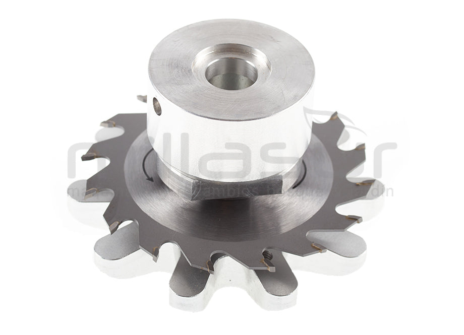 CABEZAL DISCO WIDIA CON PROTECTOR INFERIOR GIRATORIO PARA ELIMINAR BROTES - 100mm - 16 DIENTES