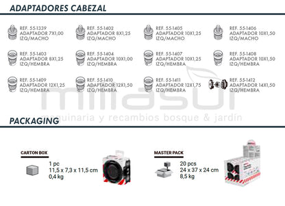 CABEZAL EASYWORK 102 CARGA RÁPIDA - SIN ADAPTADOR