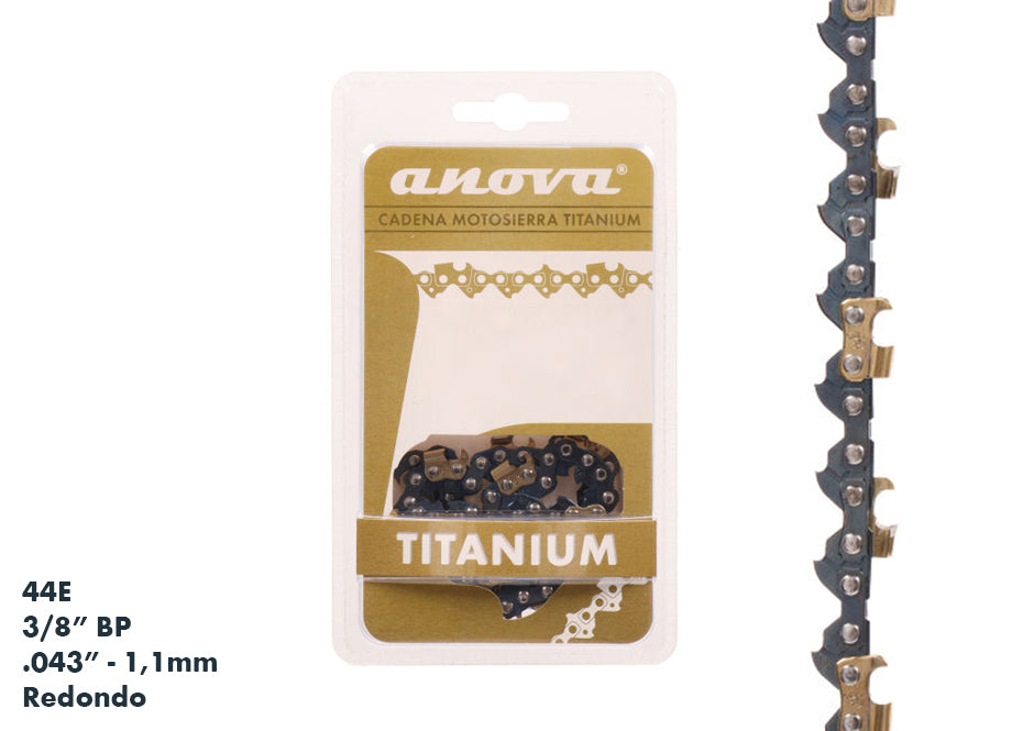 CADENA ANOVA TITANIUM 3/8" BP - .043" - 44 E