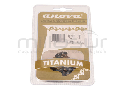 CADENA ANOVA TITANIUM 3/8" BP - .050" CUADRADO - 52E