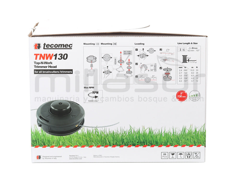 CAJA EXPOSITORA DE 20 CABEZALES TAP-N-GO TNW130 SIN ADAPTADOR