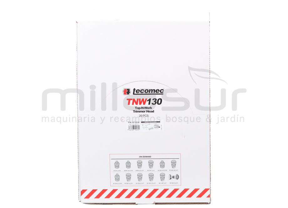 CAJA EXPOSITORA DE 20 CABEZALES TAP-N-GO TNW130 SIN ADAPTADOR