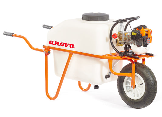 CARRETILLA PULVERIZADOR 100L BOMBA ANOVA 2T 26cc