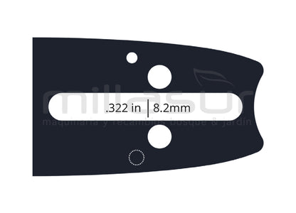 COMBO ESPADA + CADENA ANOVA HUSQV 18" - 3/8 - .058 1,5mm - 68E