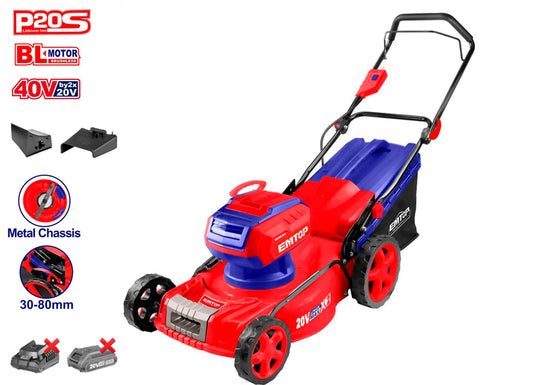 CORTACÉSPED BATERÍA 40V (20+20) EMTOP 46CM