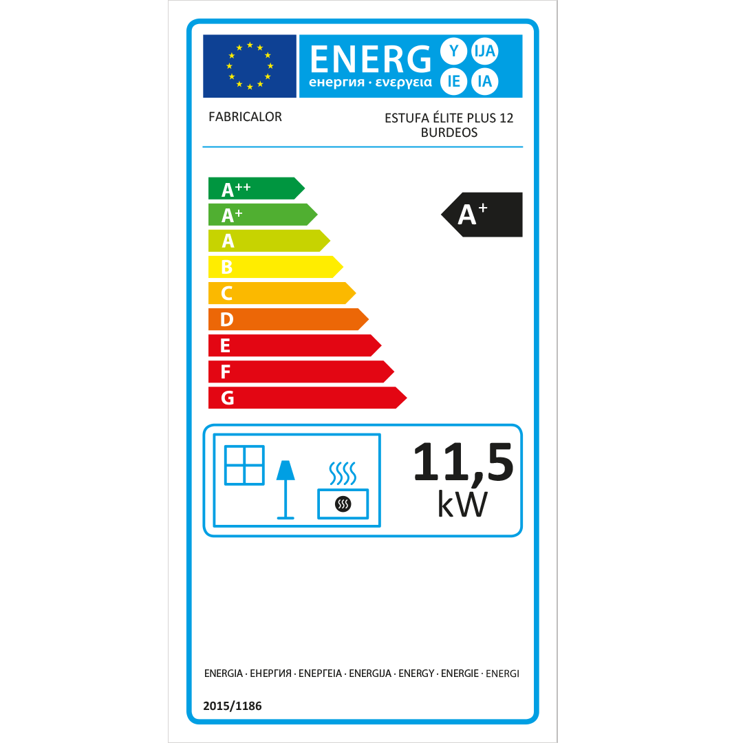 Estufa de pellet Fabricalor Élite Plus 12