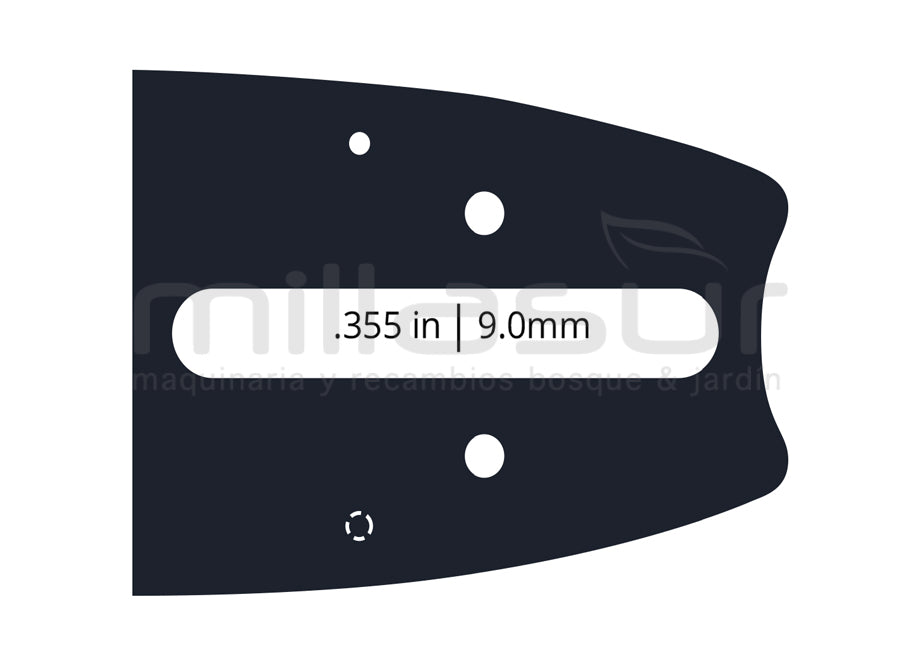 ESPADA ANOVA CON PUNTERA HUSQV 16" - 3/8 - .058 1,5mm - 60E