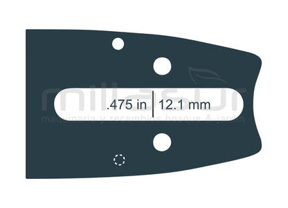 ESPADA ANOVA LAMINADA STIHL 16" - 3/8 - .063 1,6mm - 60E