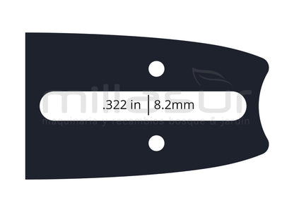 ESPADA ANOVA LAMINADA POULAN DOLMAR HUSQV 18" - 3/8BP - .050 1,3mm - 60E