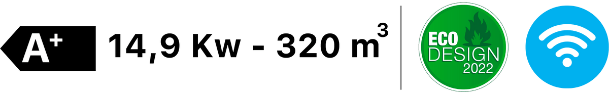 Estufa de pellet Fabricalor Élite 15