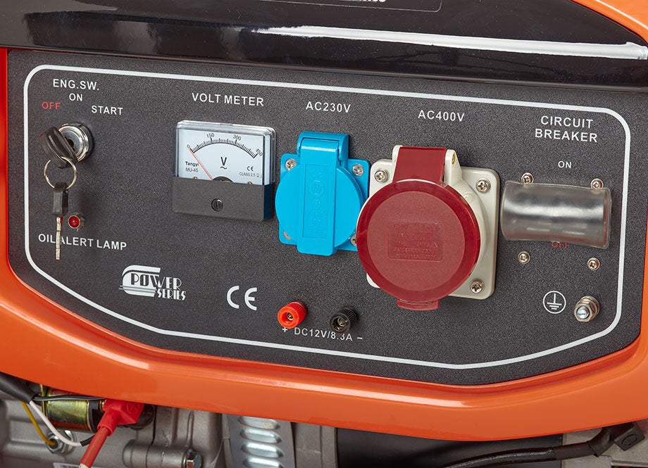 GENERADOR GASOLINA TRIFASICO 7000W / 8.75 KVA - 8.6A