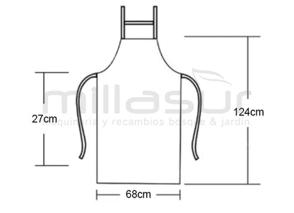 MANDIL DE PROTECCION 68x124 CM
