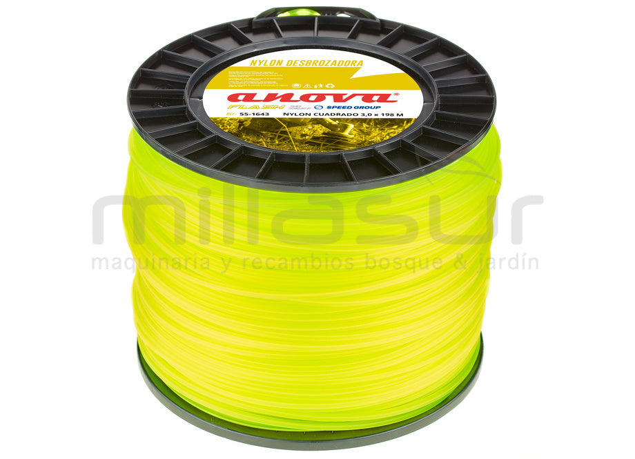 NYLON CUADRADO ANOVA FLASH BOBINA 3 x 198