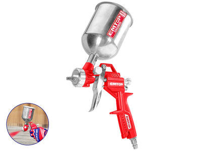 PISTOLA SPRAY 1.5MM EMTOP - 400cc - 3-4 BAR - PARA COMPRESOR