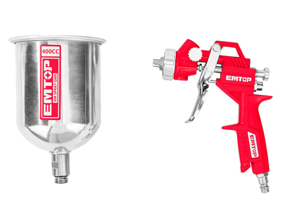 PISTOLA SPRAY 1.5MM EMTOP - 400cc - 3-4 BAR - PARA COMPRESOR