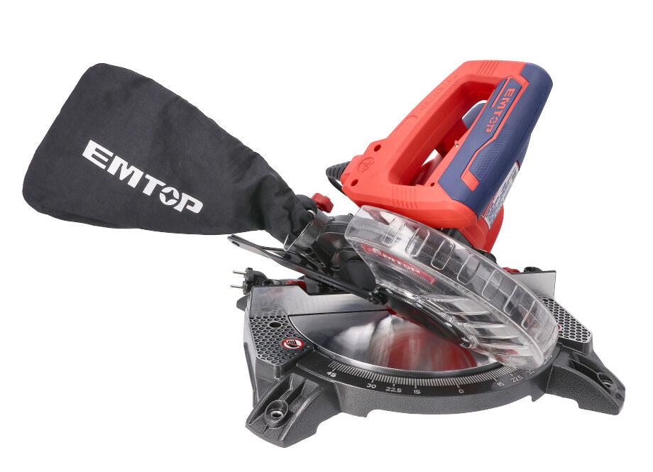 SIERRA INGLETADORA 1400W EMTOP (INCLUYE DISCO 210MM 25.4MM)