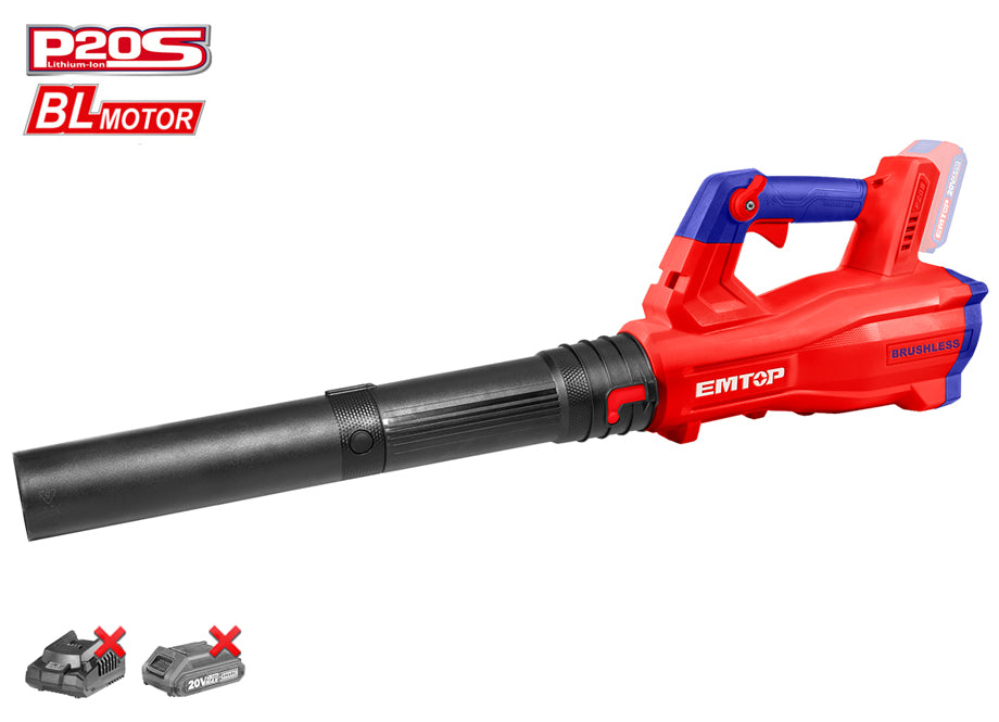 SOPLADOR BATERIA 20V EMTOP - P20S BRUSHLESS (NO INCLUYE BATERIA NI CARGADOR)